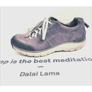 Clarks Wave Walk Waterproof Hiking Walking Gray Black Leather Shoe Womens sz 7 W